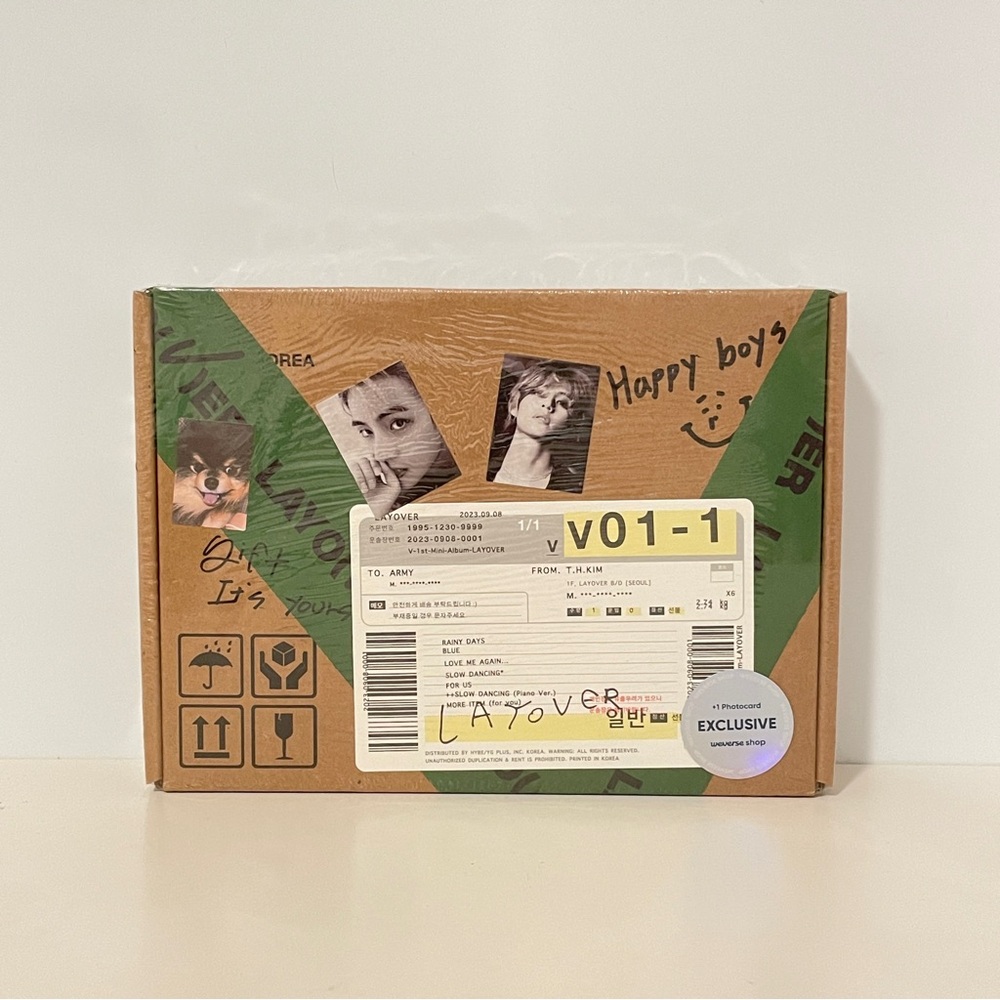 Official 방탄소년단 BTS V ‘Layover’ Album